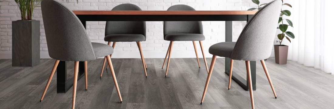 Dining Room With Heavyweight Shadyside Floor